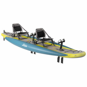 kayak catamaran con vela